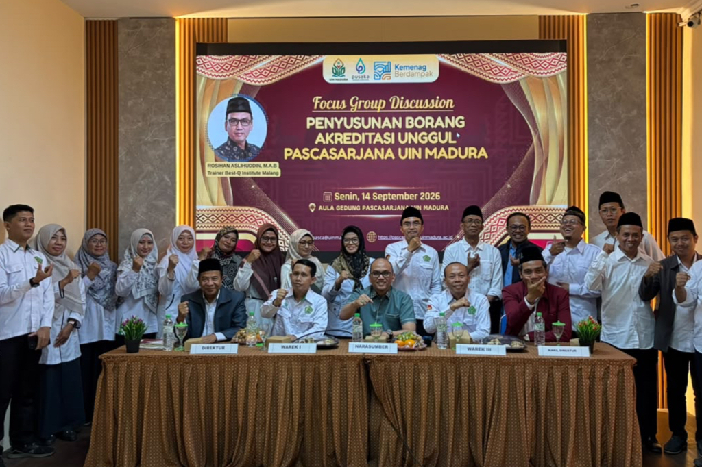 Kaprodi Magister Tadris Bahasa Inggris Mengikuti FGD Penyusunan Borang Akreditasi Unggul yang di gelar oleh Pascasarjana UIN Madura